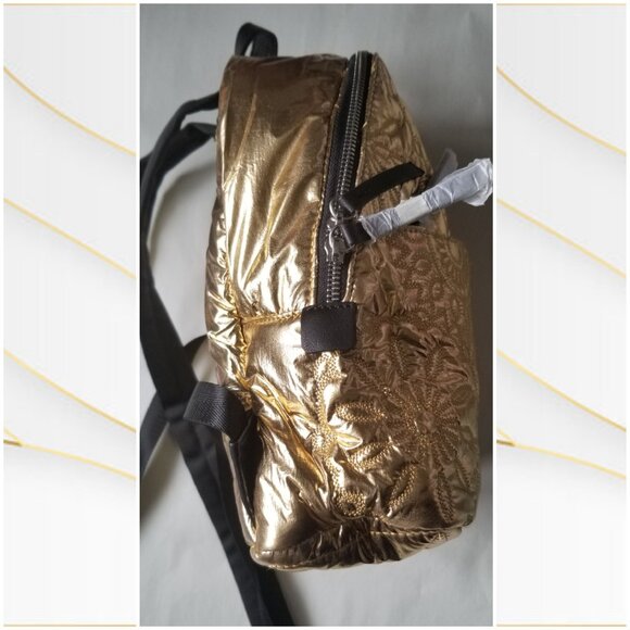 Desigual Gold Floral Backpack - Picture 7 of 16